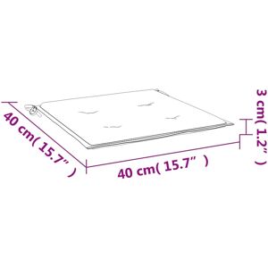 vidaXL Gartenstuhl-Polster 2 Stück Creme - Gartenstuhl vidaXL Gartenstuhl-Polster 2 Stück Creme - Gartenstuhl