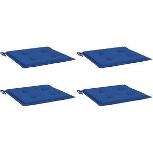 vidaXL Tuin Stoelkussen 4 stuks Royal Blue - Tuin Stoelkussen vidaXL Tuin Stoelkussen 4 stuks Royal Blue - Tuin Stoelkussen