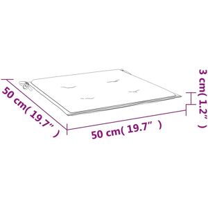 vidaXL Gartenstuhl Kissen 4 Stück Creme 50x50x3 cm Oxford Stoff - Gartenstuhl Kissen vidaXL Gartenstuhl Kissen 4 Stück Creme 50x50x3 cm Oxford Stoff - Gartenstuhl Kissen