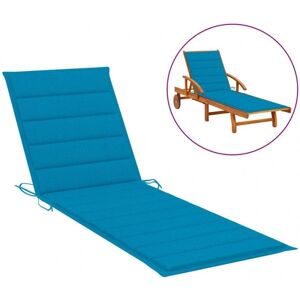 vidaXL Sonnenliege Kissen Blau 200x70x3 cm Oxford Stoff vidaXL Sonnenliege Kissen Blau 200x70x3 cm Oxford Stoff