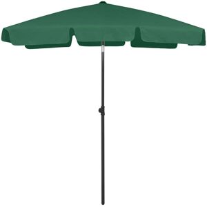 vidaXL Green Beach Umbrella 180x120 cm - Beach Umbrella vidaXL Green Beach Umbrella 180x120 cm - Beach Umbrella