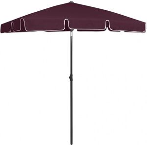 vidaXL Bordeaux Red Beach Umbrella - Sunshade Patio Outdoor vidaXL Bordeaux Red Beach Umbrella - Sunshade Patio Outdoor
