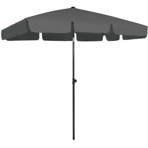 vidaXL Beach Umbrella Anthracite Support - Beach Umbrella vidaXL Beach Umbrella Anthracite Support - Beach Umbrella