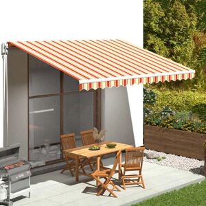 vidaXL Yellow and Orange Awning Fabric 4.5x3 m - Outdoor Canopy vidaXL Yellow and Orange Awning Fabric 4.5x3 m - Outdoor Canopy