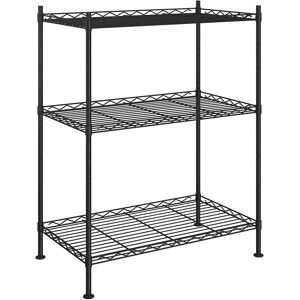 vidaXL 3-Tier Storage Rack Black - Storage Rack vidaXL 3-Tier Storage Rack Black - Storage Rack