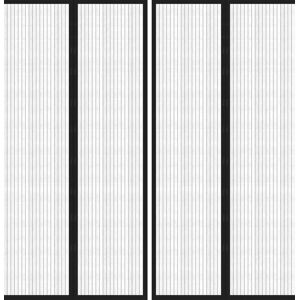 vidaXL Insect Door Curtain - Black 220x100 cm vidaXL Insect Door Curtain - Black 220x100 cm