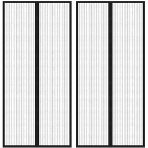 vidaXL Insektentürvorhänge - Schwarz - 220x110 cm - Fliegengitter vidaXL Insektentürvorhänge - Schwarz - 220x110 cm - Fliegengitter