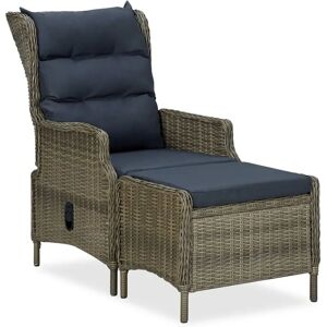 Maisonchic Garten-Recliner mit Fußhocker - Gartenmöbel Maisonchic Garten-Recliner mit Fußhocker - Gartenmöbel
