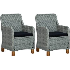 Set di Sedie da Giardino VidaXL - Grigio - Arredamento Esterno Set di Sedie da Giardino VidaXL - Grigio - Arredamento Esterno
