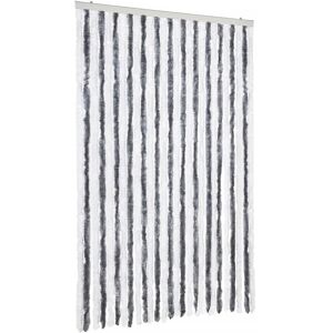 vidaXL Insect Screen Curtain Grey White 118x220cm Chenille vidaXL Insect Screen Curtain Grey White 118x220cm Chenille