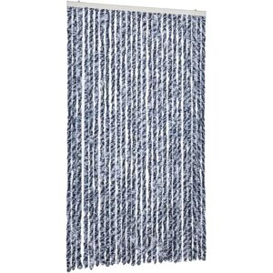 vidaXL Rideau anti-insectes bleu et blanc 118x220 cm Chenille vidaXL Rideau anti-insectes bleu et blanc 118x220 cm Chenille