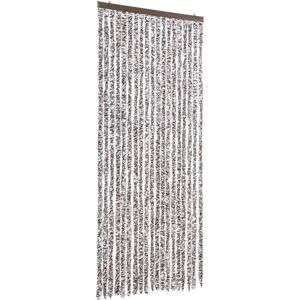 vidaXL Insektgardin Brun og Beige 56x200 cm Chenille - Insektskjermgardin vidaXL Insektgardin Brun og Beige 56x200 cm Chenille - Insektskjermgardin