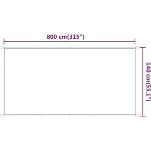 vidaXL Beige Vertical Awning 140x800 cm Oxford Fabric Privacy Screen vidaXL Beige Vertical Awning 140x800 cm Oxford Fabric Privacy Screen