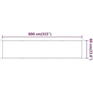 vidaXL Light Green Vertical Awning - Weather-Resistant Oxford Fabric 60x800 cm vidaXL Light Green Vertical Awning - Weather-Resistant Oxford Fabric 60x800 cm