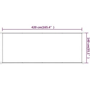 vidaXL Terracotta Vertical Awning 140x420 cm Oxford Fabric - Vertical Awning vidaXL Terracotta Vertical Awning 140x420 cm Oxford Fabric - Vertical Awning