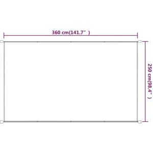 vidaXL Blue Vertical Awning 250x360cm Oxford Fabric - Awning vidaXL Blue Vertical Awning 250x360cm Oxford Fabric - Awning