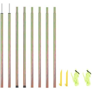 vidaXL 2x Sonnensegelstolpen Verzinkter Stahl Für Außenpatio Zelt vidaXL 2x Sonnensegelstolpen Verzinkter Stahl Für Außenpatio Zelt