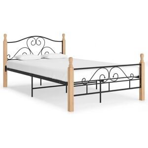 vidaXL Bed Frame Black Metal 120x200 cm - Bed Frame vidaXL Bed Frame Black Metal 120x200 cm - Bed Frame