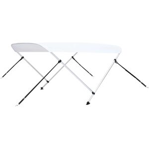 vidaXL 2-Bow Bimini Top Weiß - Boot Abdeckhaube & Sonnensegel vidaXL 2-Bow Bimini Top Weiß - Boot Abdeckhaube & Sonnensegel