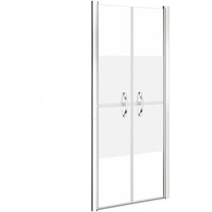 vidaXL Shower Door Half Frosted ESG 76x190 cm - Shower Door vidaXL Shower Door Half Frosted ESG 76x190 cm - Shower Door