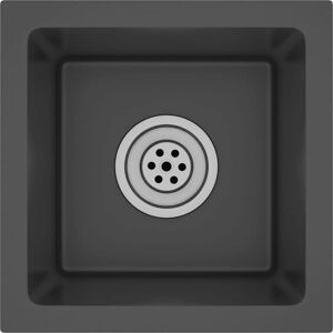 vidaXL Handmade Kitchen Sink Black Stainless Steel Utility Basin - Kitchen Sink vidaXL Handmade Kitchen Sink Black Stainless Steel Utility Basin - Kitchen Sink