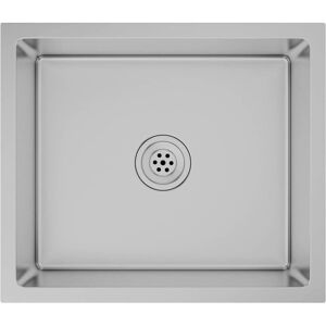 vidaXL Handmade Kitchen Sink Stainless Steel Utility Waste Basin vidaXL Handmade Kitchen Sink Stainless Steel Utility Waste Basin