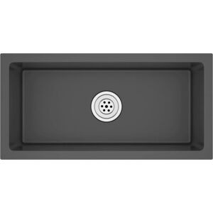vidaXL Handmade Kitchen Sink Black Stainless Steel - Kitchen Sink vidaXL Handmade Kitchen Sink Black Stainless Steel - Kitchen Sink