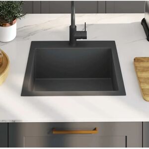 vidaXL Keittiöallas Musta Ruostumaton Teräs 53x50x20cm vidaXL Keittiöallas Musta Ruostumaton Teräs 53x50x20cm