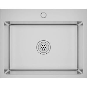 vidaXL Handmade Stainless Steel Kitchen Sink - Silver - 59 x 44 x 20 cm - Kitchen Sink vidaXL Handmade Stainless Steel Kitchen Sink - Silver - 59 x 44 x 20 cm - Kitchen Sink