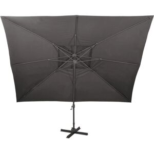 vidaXL Anthracite Double Top Garden Parasol - Garden Parasol vidaXL Anthracite Double Top Garden Parasol - Garden Parasol