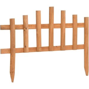vidaXL 10x Firwood Lawn Edging - Garden Border 4.4m - Fence Barrier vidaXL 10x Firwood Lawn Edging - Garden Border 4.4m - Fence Barrier