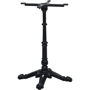 vidaXL Zwarte gietijzeren bistro tafelonderstel - 52x52x72 cm vidaXL Zwarte gietijzeren bistro tafelonderstel - 52x52x72 cm