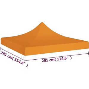 vidaXL Orange Party Tent Roof Replacement Canopy Gazebo Top Cover vidaXL Orange Party Tent Roof Replacement Canopy Gazebo Top Cover