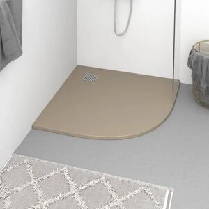 vidaXL Shower Base Tray SMC Brown 90x90 cm - Shower Base Tray vidaXL Shower Base Tray SMC Brown 90x90 cm - Shower Base Tray