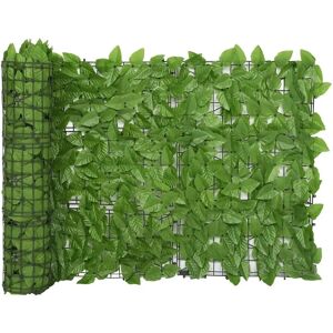 vidaXL Balcony Privacy Green Leaves 600x75 cm - Privacy Screen vidaXL Balcony Privacy Green Leaves 600x75 cm - Privacy Screen
