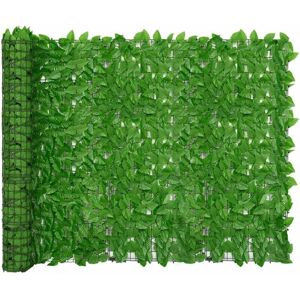 vidaXL Balcony Screen with Green Leaves - Privacy Screen - 500x150 cm vidaXL Balcony Screen with Green Leaves - Privacy Screen - 500x150 cm
