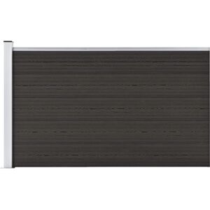 vidaXL Fence Panel WPC 175x105 cm Black - Fence Panel vidaXL Fence Panel WPC 175x105 cm Black - Fence Panel