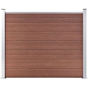 vidaXL Fence Panel WPC 180x146 cm Brown - Fence Panel vidaXL Fence Panel WPC 180x146 cm Brown - Fence Panel