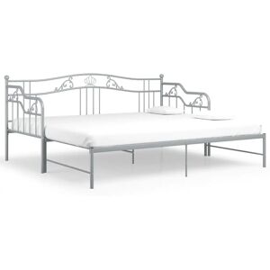 vidaXL 324766 Cadre de Lit - Métal Gris pour Jour et Invités vidaXL 324766 Cadre de Lit - Métal Gris pour Jour et Invités