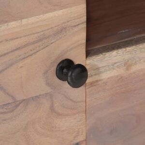 vidaXL 118x30x40 cm Solid Acacia Wood TV Cabinet - TV cabinet vidaXL 118x30x40 cm Solid Acacia Wood TV Cabinet - TV cabinet