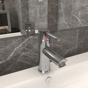 vidaXL Badezimmer-Waschtischarmatur Silber 130x176 mm vidaXL Badezimmer-Waschtischarmatur Silber 130x176 mm