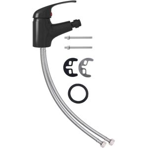 vidaXL Bidet Mixer Tap Black - Bathroom Bidet Faucet - 13x12 cm vidaXL Bidet Mixer Tap Black - Bathroom Bidet Faucet - 13x12 cm