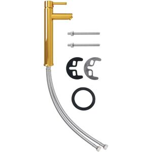 vidaXL Bathroom Mixer Tap Gold Sink Basin Faucet - Bathroom Mixer Tap vidaXL Bathroom Mixer Tap Gold Sink Basin Faucet - Bathroom Mixer Tap