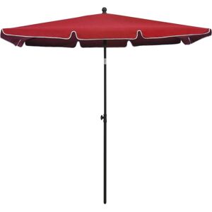 MAISONCHIC Parasol Ogrodowy - Poliester Odporny na UV, Stalowy Słup, Pochył MAISONCHIC Parasol Ogrodowy - Poliester Odporny na UV, Stalowy Słup, Pochył