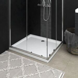vidaXL Rectangular White ABS Shower Base Tray 80x90 cm - Shower Base vidaXL Rectangular White ABS Shower Base Tray 80x90 cm - Shower Base