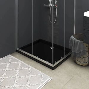 vidaXL Black Rectangular ABS Shower Base - 70x90 cm Bathroom Shower Tray vidaXL Black Rectangular ABS Shower Base - 70x90 cm Bathroom Shower Tray