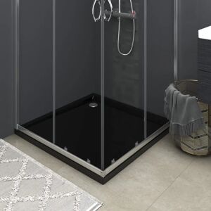 vidaXL Black Square ABS Shower Base - Shower Type vidaXL Black Square ABS Shower Base - Shower Type