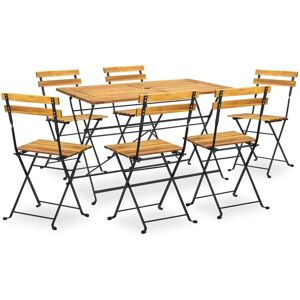 Maisonchic - Garden Dining Set - Solid Acacia Wood - Rustic Charm Maisonchic - Garden Dining Set - Solid Acacia Wood - Rustic Charm