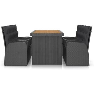 Set da pranzo da giardino Maisonchic 9 pezzi con cuscini Set da pranzo da giardino Maisonchic 9 pezzi con cuscini