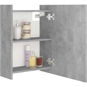 vidaXL Bathroom Mirror Cabinet Concrete Grey - Bathroom Storage vidaXL Bathroom Mirror Cabinet Concrete Grey - Bathroom Storage